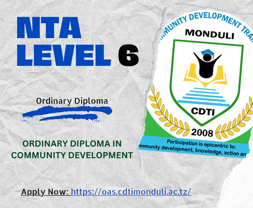 ORDINARY DIPLOMA IN COMMUNITY DEVELOPMENT